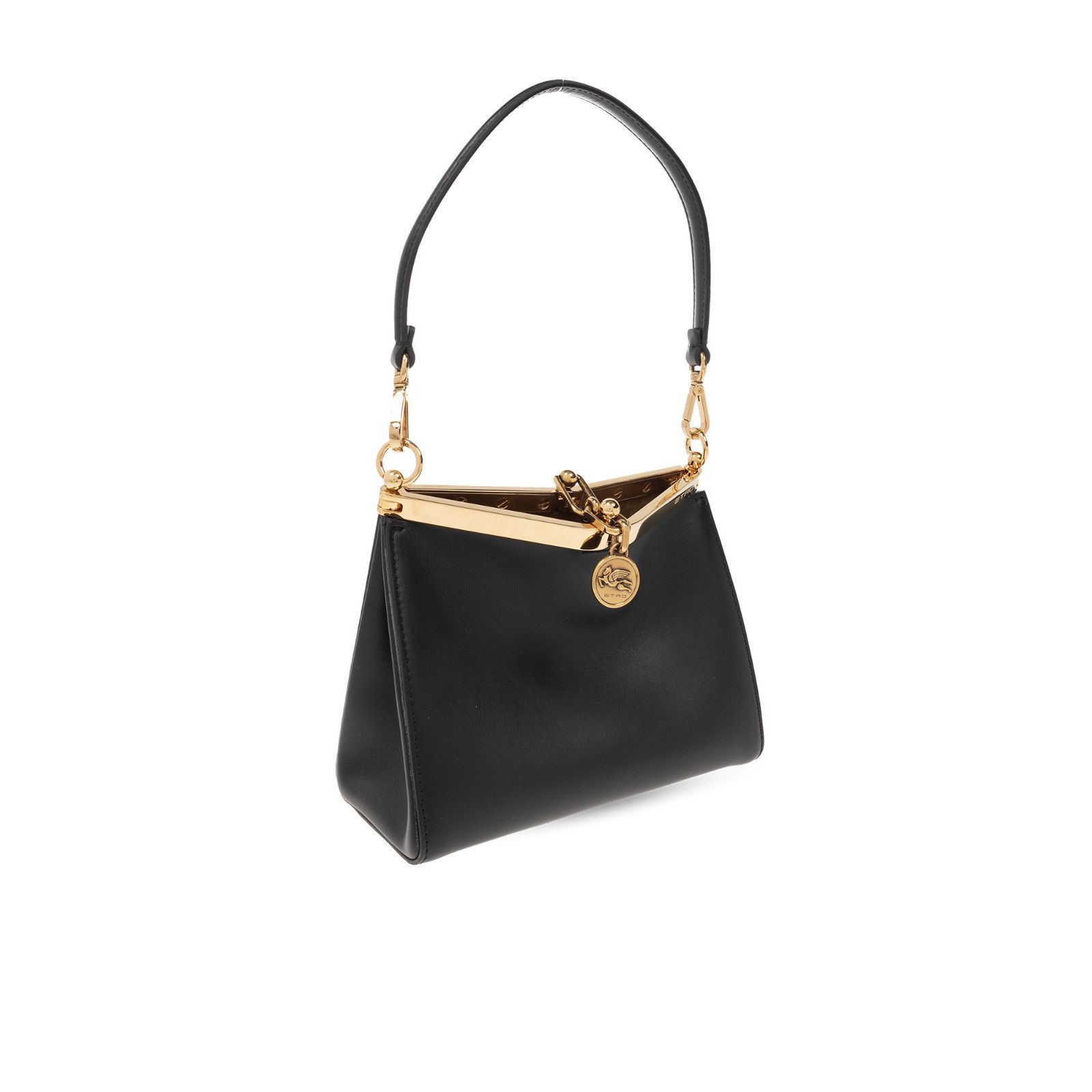 Etro ETRO Vela Small Black Leather Shoulder Bag New And Authenti Size ONE SIZE - 3 Thumbnail