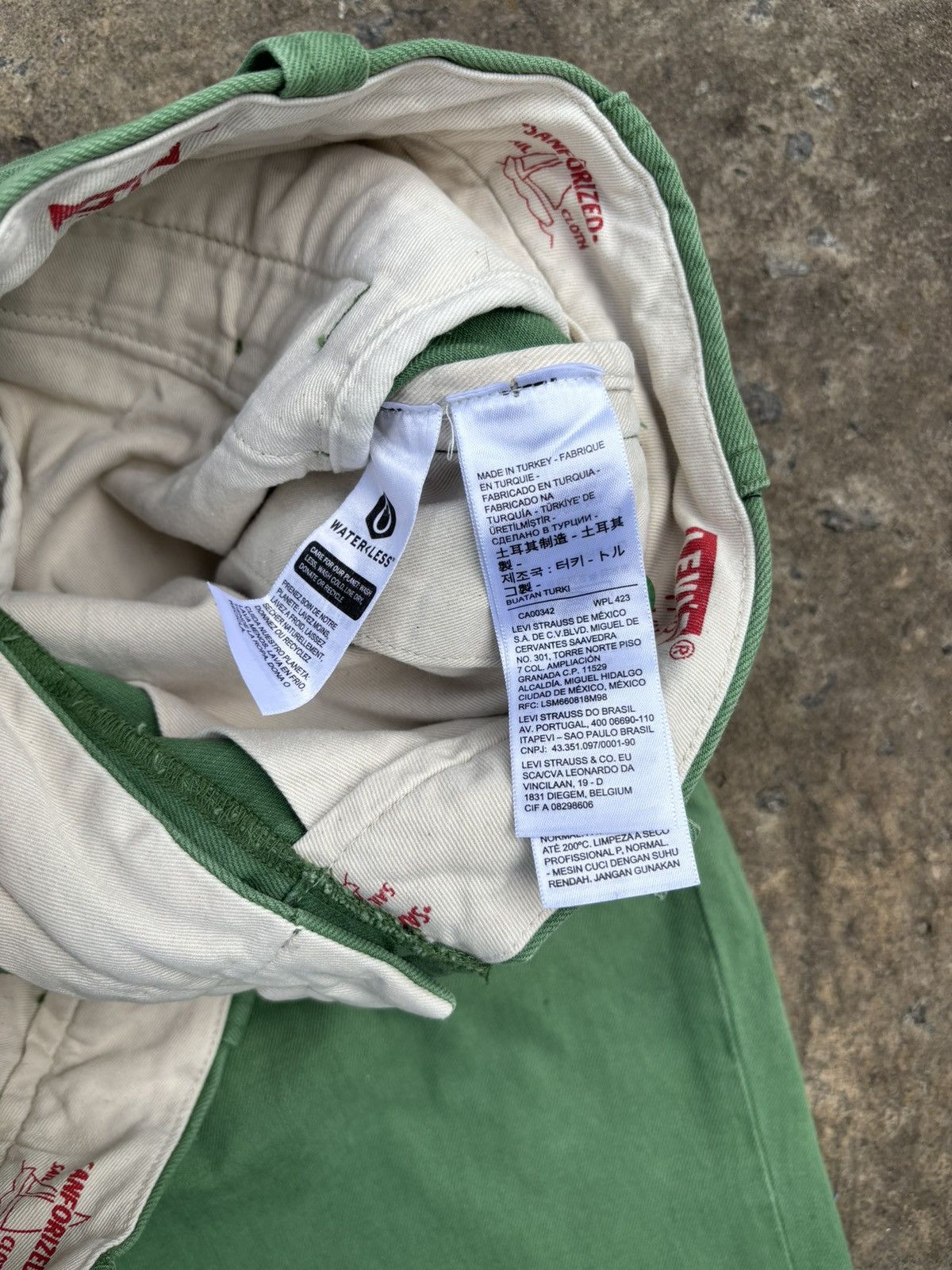 Levi's × Levi's Vintage Clothing LVC Levis Tab Twill 1950s Chino Sanforized Sailing Pants Size US 31 - 8 Thumbnail
