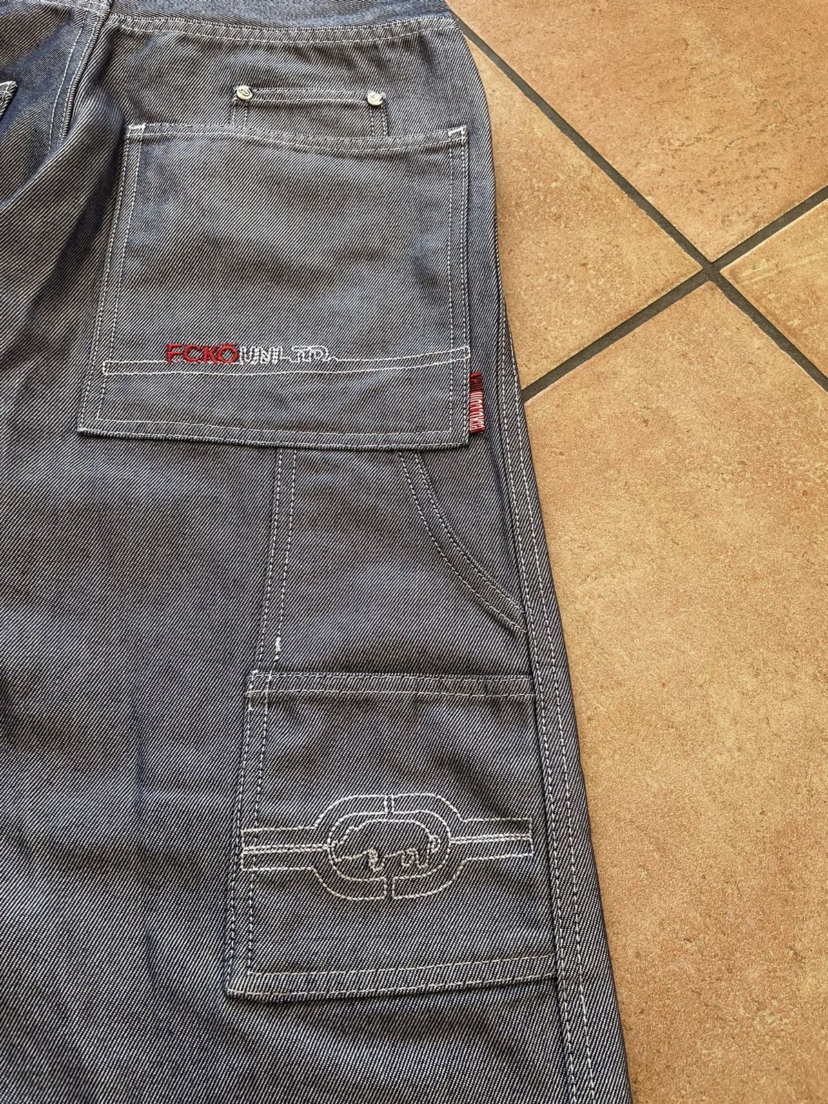 Ecko Unltd. × JNCO × Southpole Vintage Ecko Big Pocket Wide Leg Baggy Pants Size US 30 / EU 46 - 2 Thumbnail