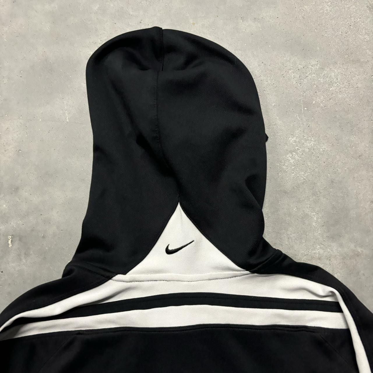 Nike × Vintage Crazy Vintage Y2K/2000s Black Nike Athletic Essential Track Zip Up Hoodie! Size M / US 6-8 / IT 42-44 - 6 Thumbnail
