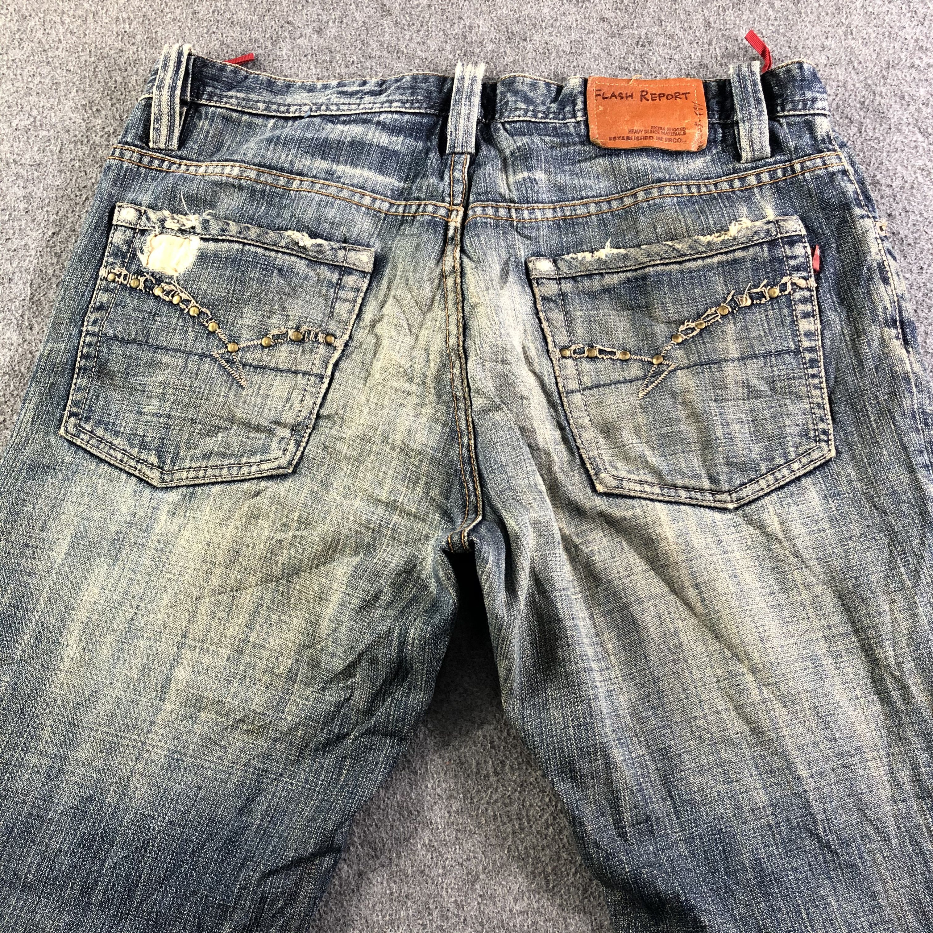 Vintage Vintage Flash Report Jeans-J3878 Size US 35 - 4 Thumbnail
