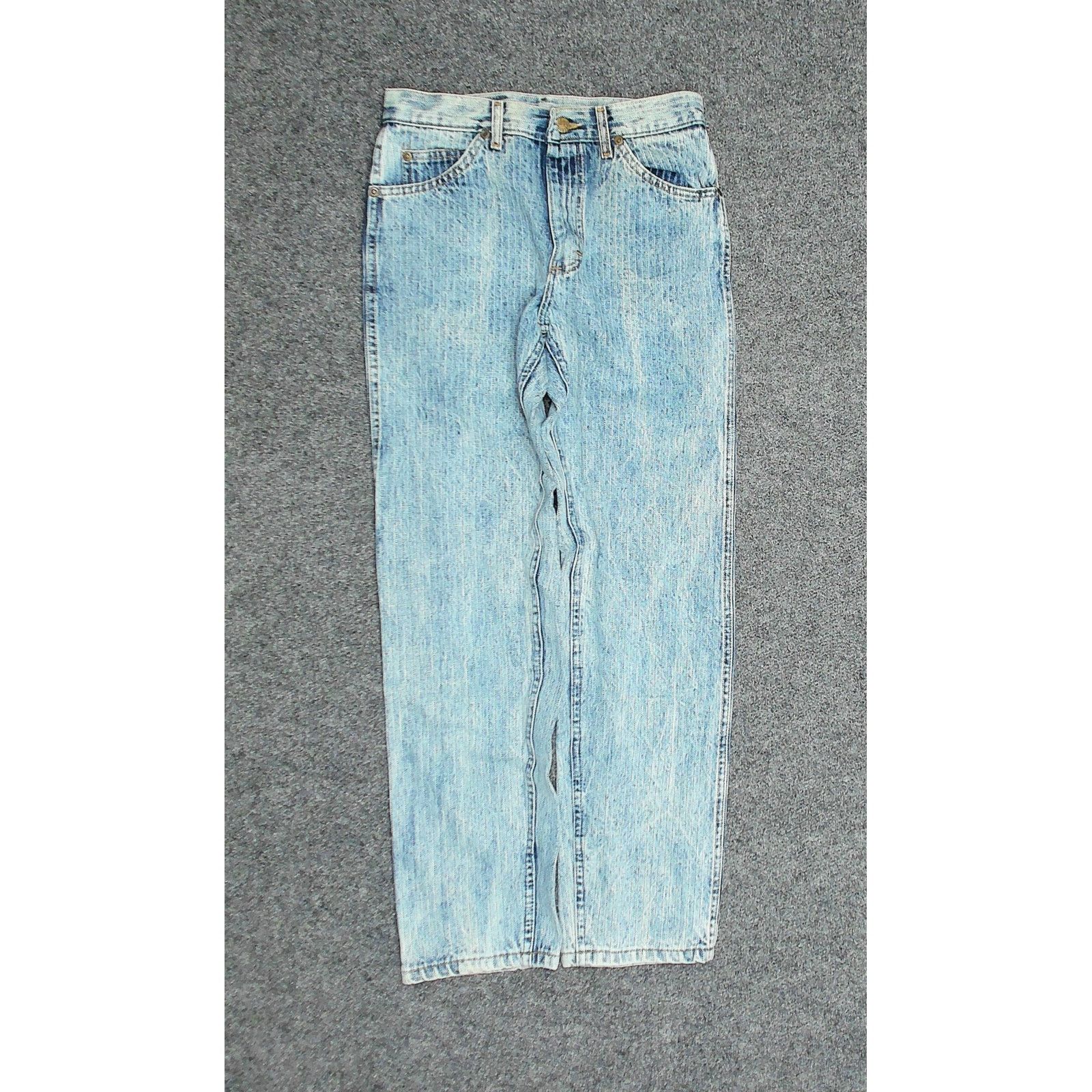 Lee VTG 80s Rare Pinstripe Lee Riders High Waisted Denim 29x31 Size 30" / US 8 / IT 44 - 3 Thumbnail