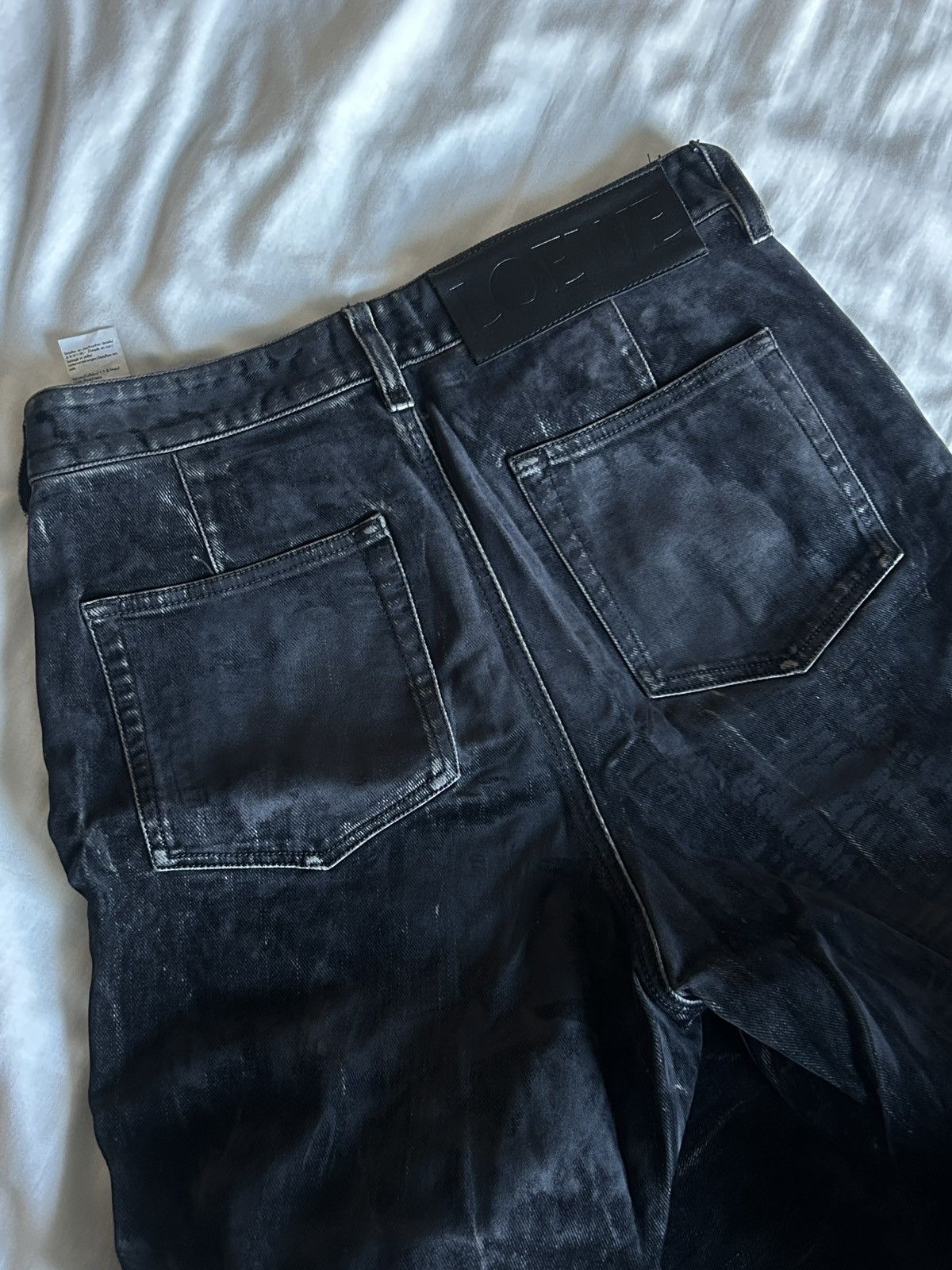 Loewe LOEWE FW23 RUNWAY FLOCKED DENIM Size US 29 - 3 Thumbnail