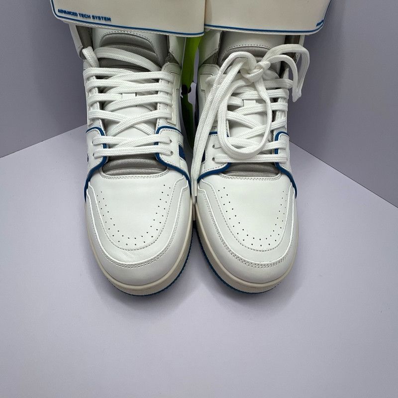 Louis Vuitton Louis Vuitton Trainer Logo Sneakers in Blue and White - Size US 9 / EU 42 - 7 Thumbnail