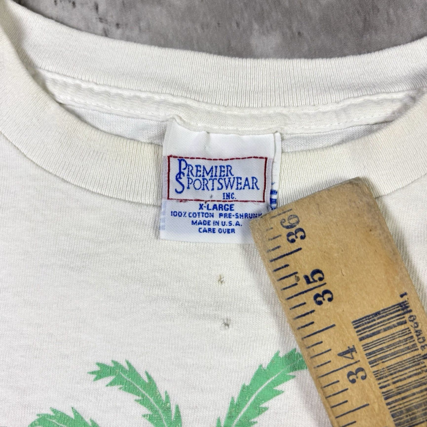 Vintage VINTAGE Beverly Hills T Shirt White Crew Neck Short Sleeve 90s XL Men Size US XL / EU 56 / 4 - 5 Thumbnail