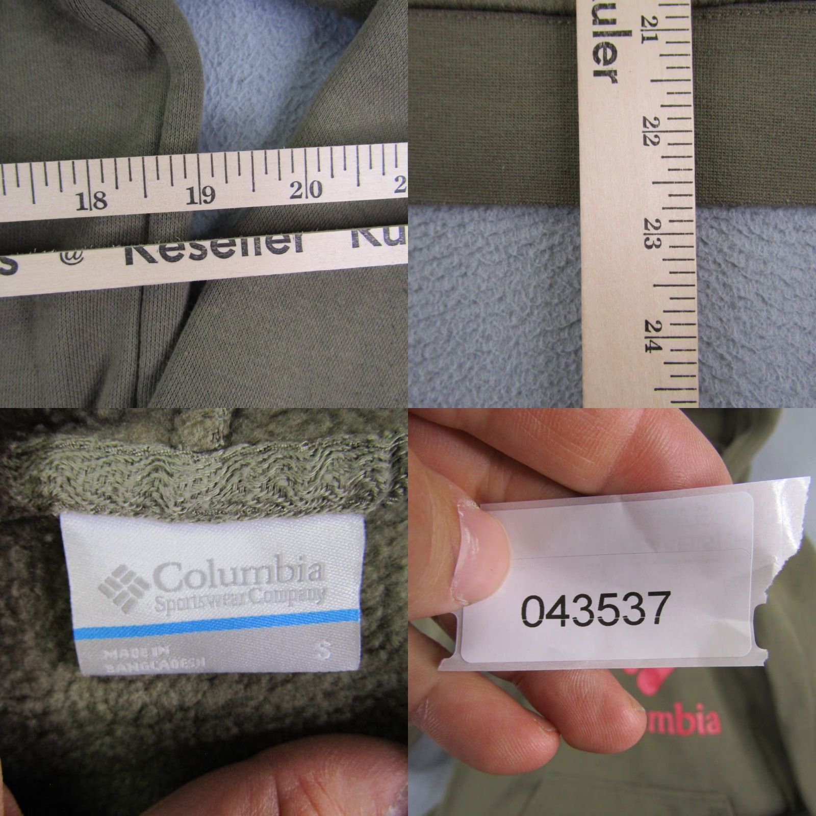 Pinko Columbia Hoodie Womens Small Green Pink Sweater Pullover Sweatshirt Outdoors Jacket? Size S / US 4 / IT 40 - 8 Thumbnail