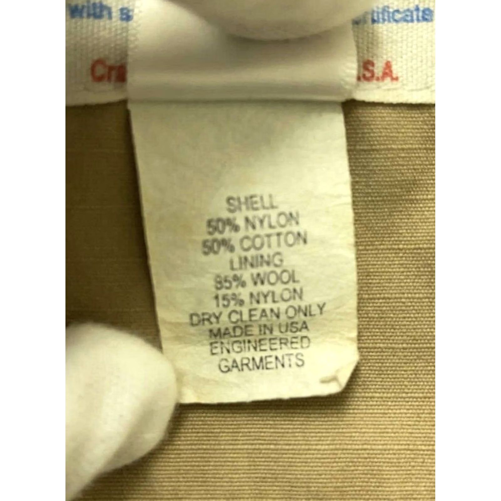 Engineered Garments Engineered Garments Vest Mens Size S Nylon Beige Solid Outdoor Casual / Travel / Workwear Short Zip Size US S / EU 44-46 / 1 - 5 Thumbnail