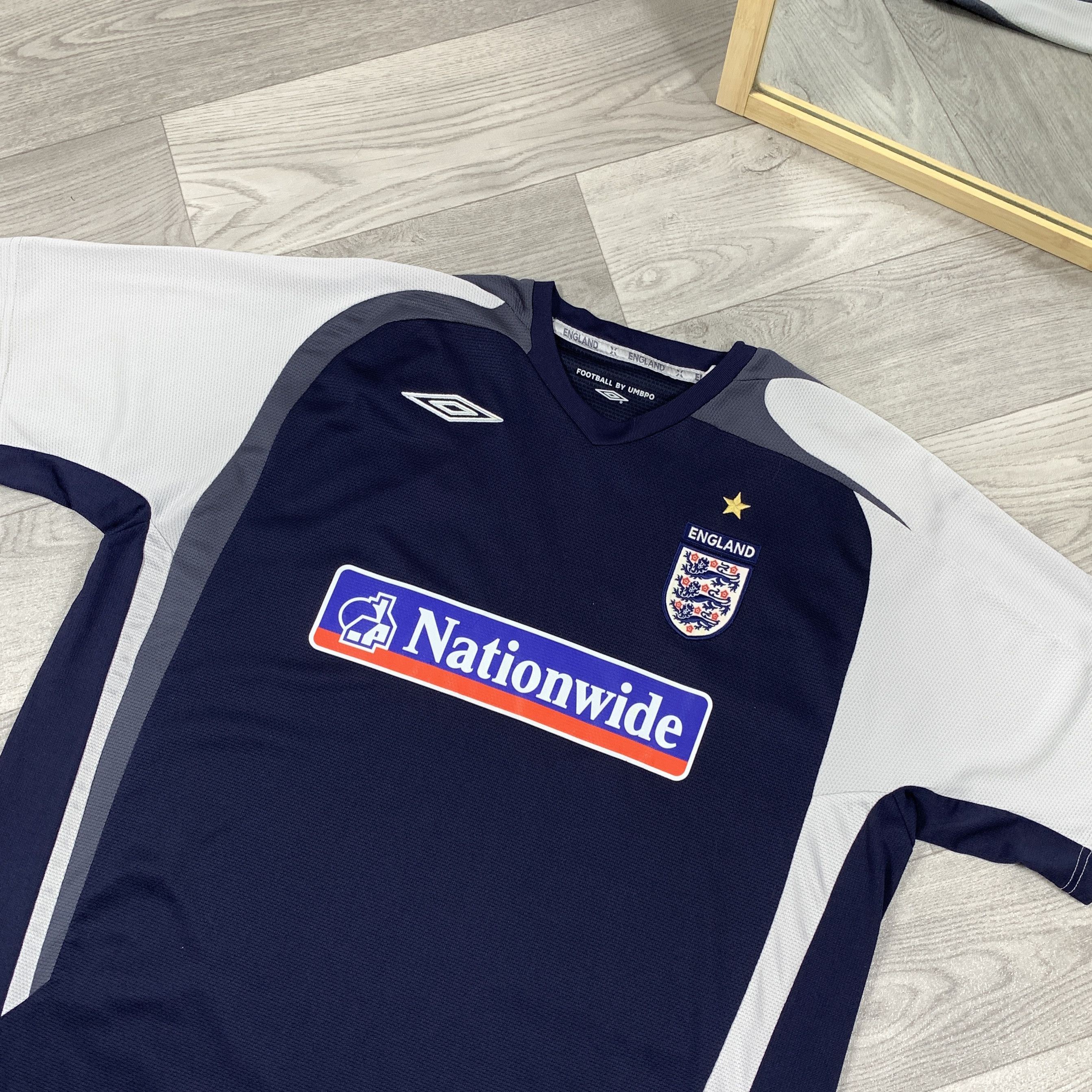 Umbro Vintage Umbro 90s England National Team Nationalwide Jersey Size US XL / EU 56 / 4 - 3 Thumbnail