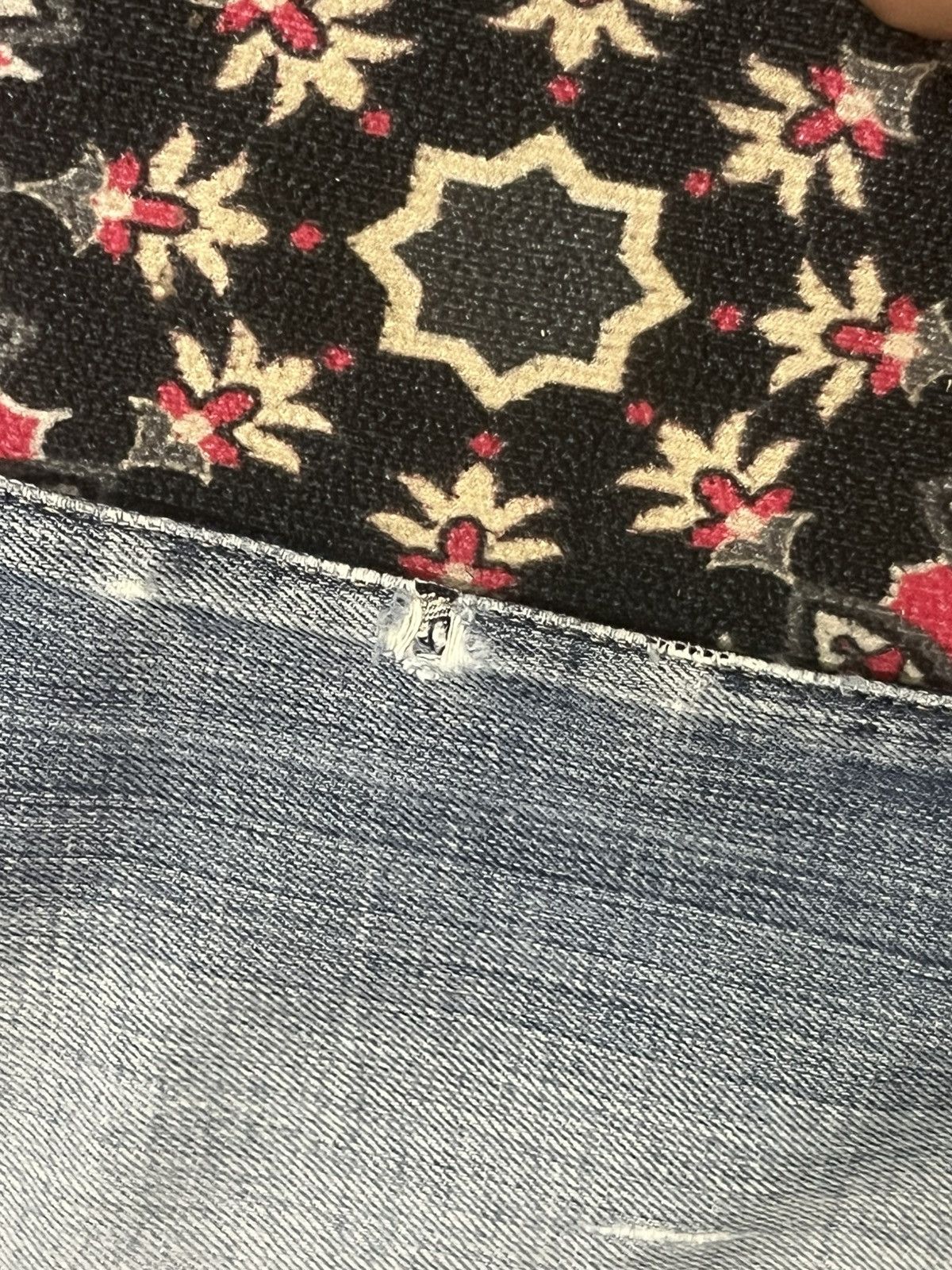 G-Star Vintage G-Star Raw Light Blue Washed Fringe Flare Jeans Size US 30 / EU 46 - 15 Thumbnail