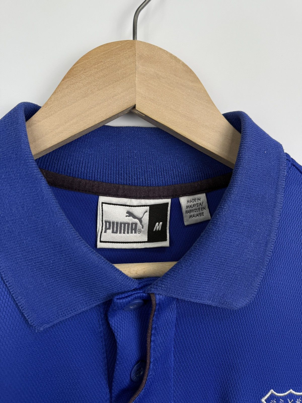 Puma 🏴󠁧󠁢󠁥󠁮󠁧󠁿 Vintage 90s Puma Everton Soccer Polo T-Shirt Retro Rare Size US M / EU 48-50 / 2 - 5 Thumbnail