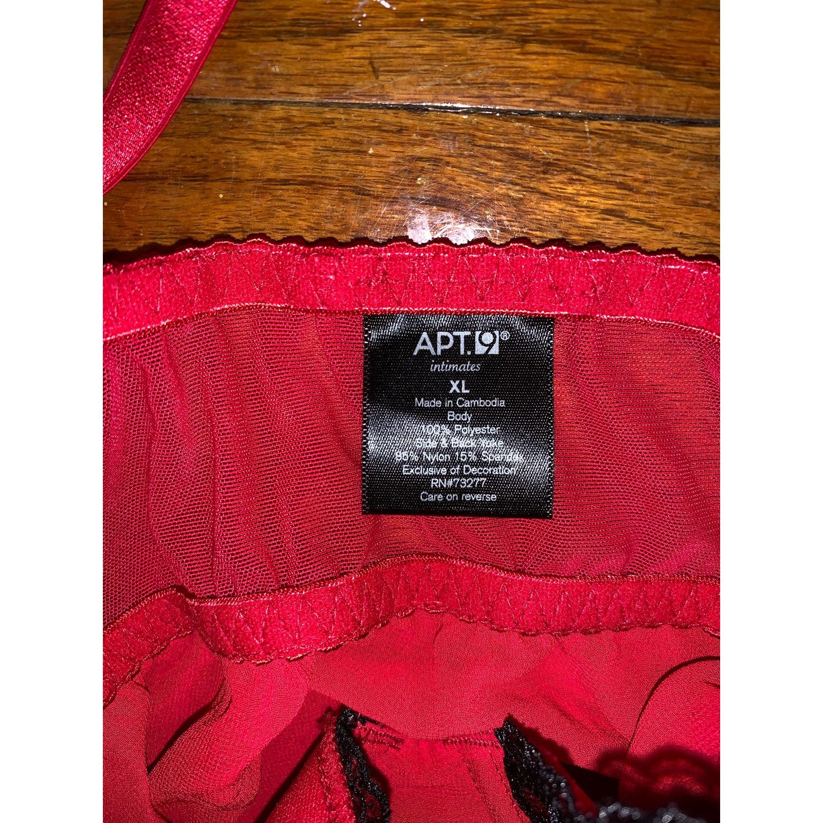 Apt. 9 Apt 9 Babydoll Lingerie Top Pink Black Lace XL Underwire Size XL / US 12-14 / IT 48-50 - 7 Thumbnail