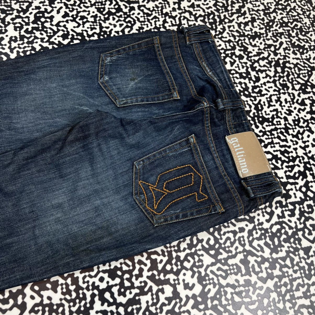 John Galliano Vintage Y2K John Galliano Luxury Casual 90s Style Jeans Size 26" / US 2 / IT 38 - 6 Thumbnail