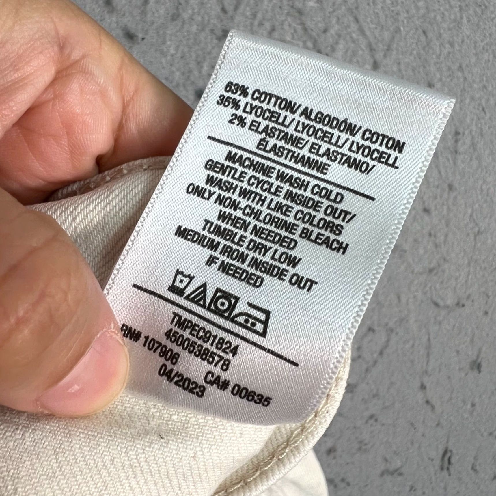 Hudson Hudson Womens Skirt Denim White Mini Short 32 Checked Cotton Lyocell Blend Button Vintage No N/A Size 24" / US 00 / IT 34 - 5 Thumbnail