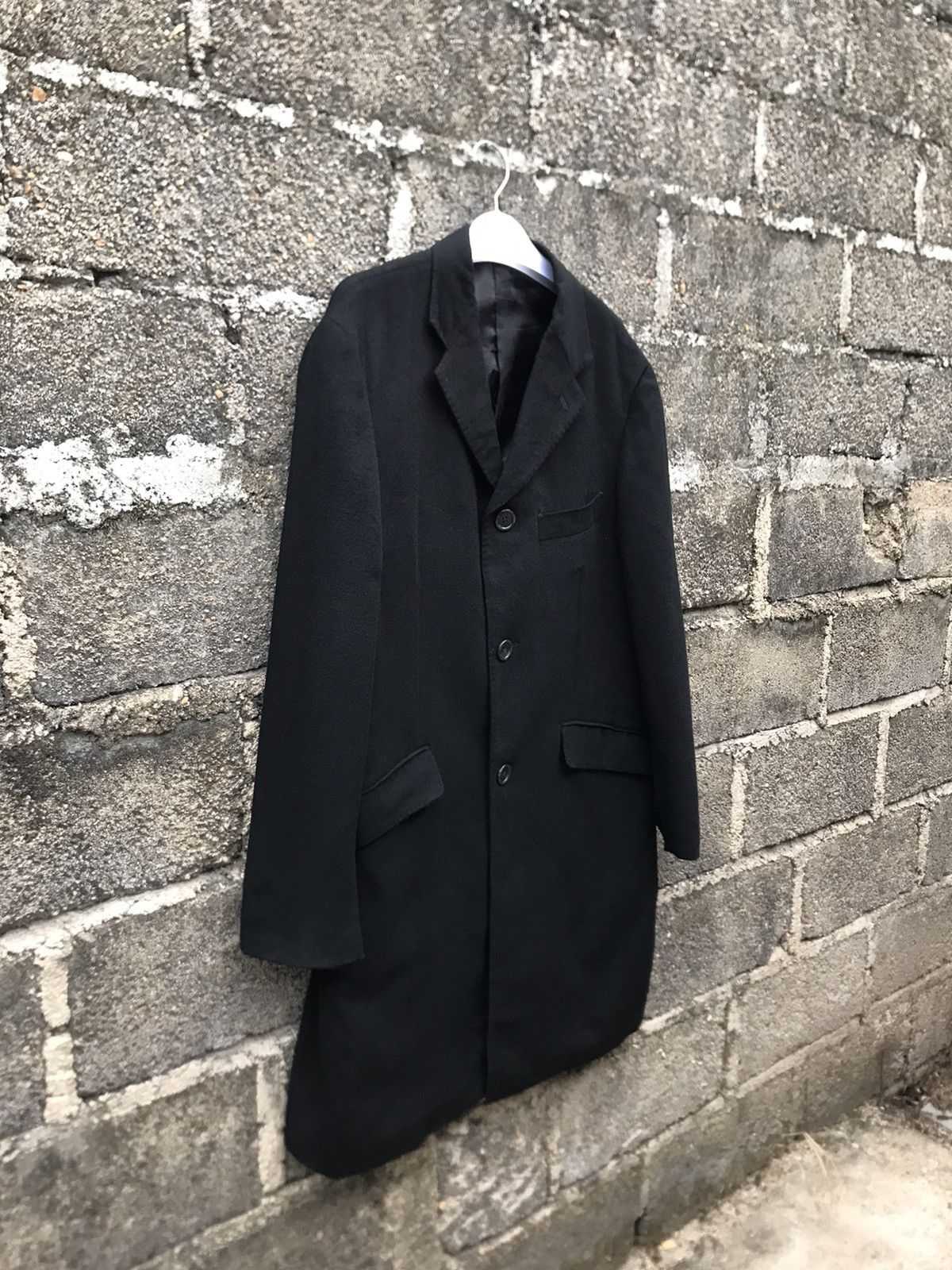 Japanese Brand ⚡️Vintage Effort Cashmere & Wool Long Coat Size US M / EU 48-50 / 2 - 2 Thumbnail