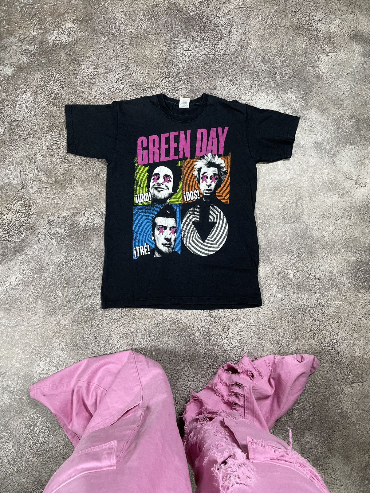 Vintage Vintage Y2K Green Day Graphic Tee Grunge Band Shirt Slim S Size US S / EU 44-46 / 1 - 1 Thumbnail