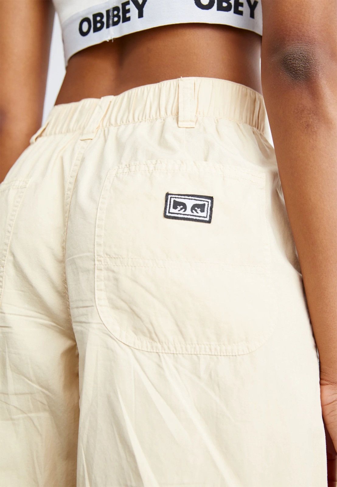 Obey Obey Dalla Pigment Dyed Pants - Silver Grey Size 26" / US 2 / IT 38 - 1 Thumbnail
