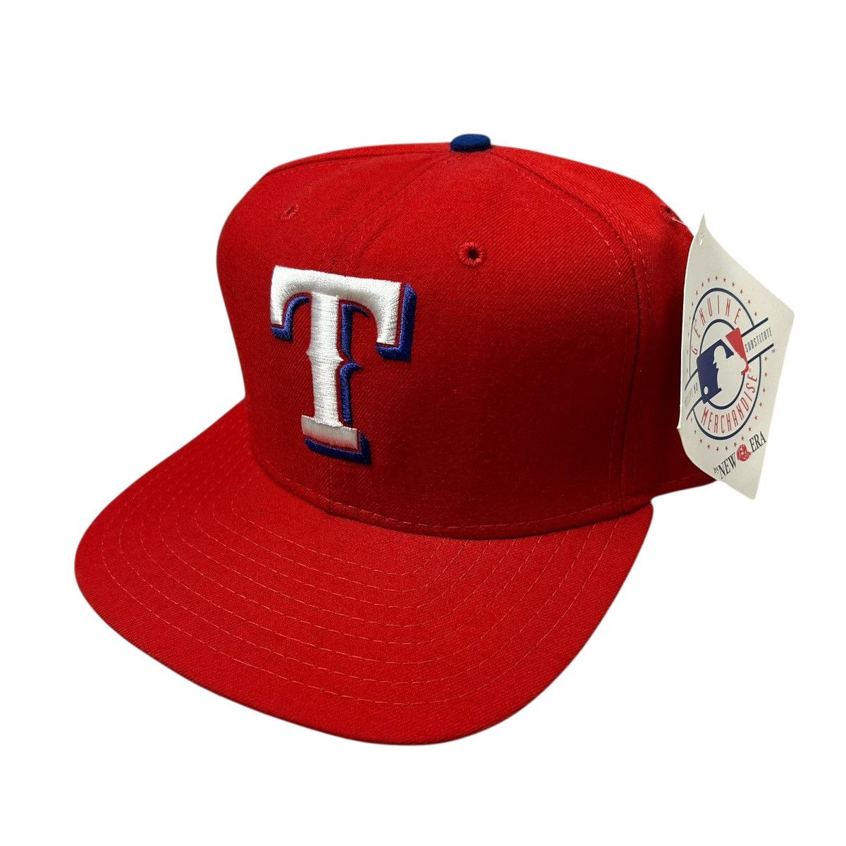 New Era DEADSTOCK 90s TEXAS RANGERS NEW ERA SNAPBACK HAT Size ONE SIZE - 2 Thumbnail