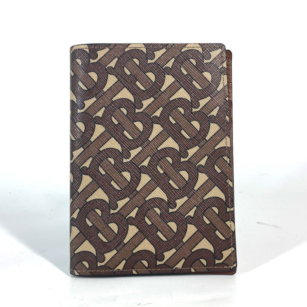 Burberry Burberry Tb Logo Passport Cover Case Pvc/Leather Women Brown Size ONE SIZE - 1 Thumbnail