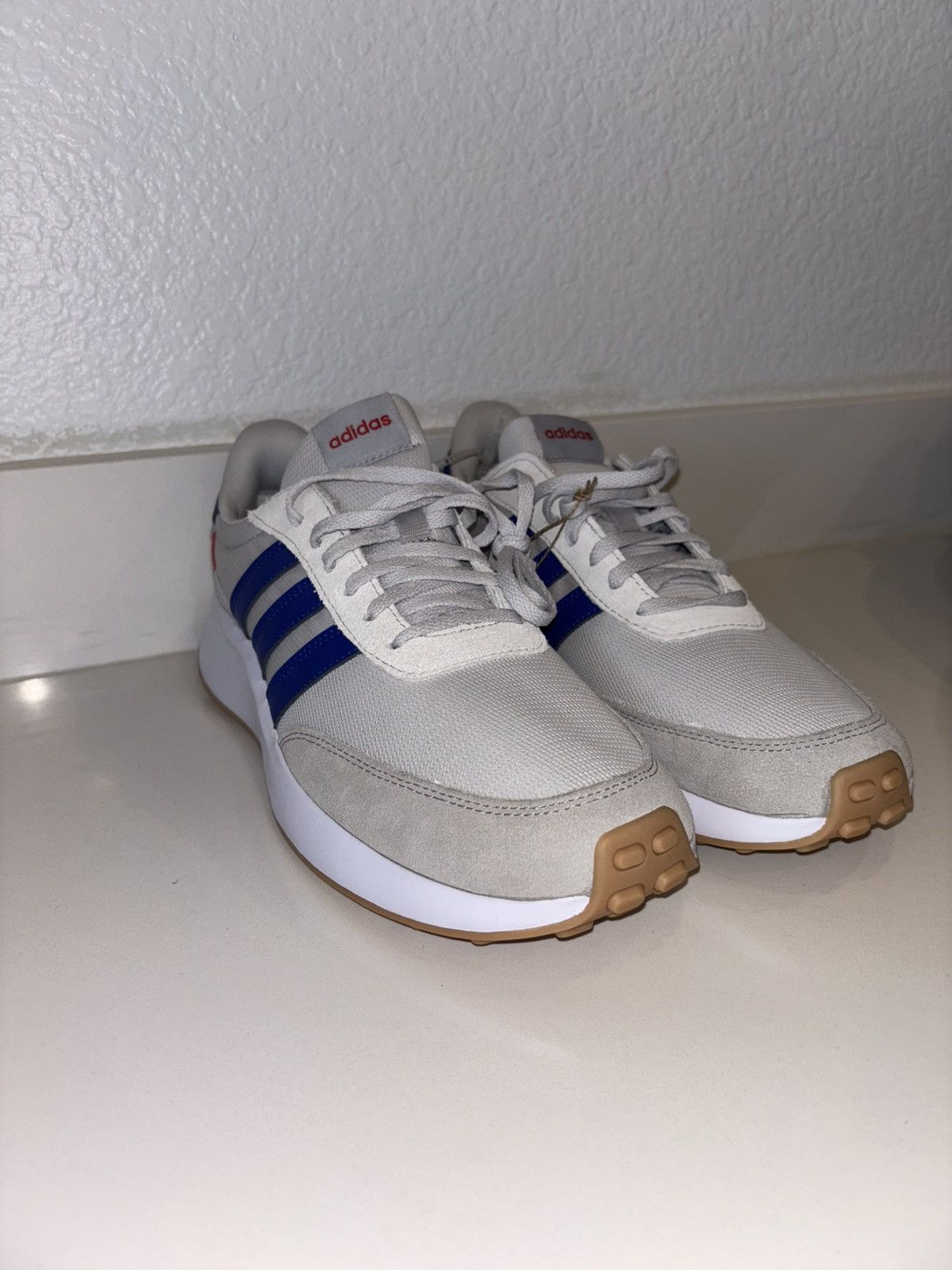 Adidas ADIDAS Run 70s Shoes Grey One/Lucid Blue Size US 10 / EU 43 - 9 Thumbnail