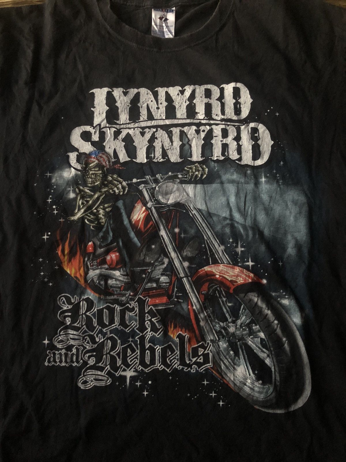 Band Tees Dope🔥 Y2K Lynyrd Skynyrd 2009 Tour Shirt Skull Riding Motor Size US L / EU 52-54 / 3 - 1 Thumbnail