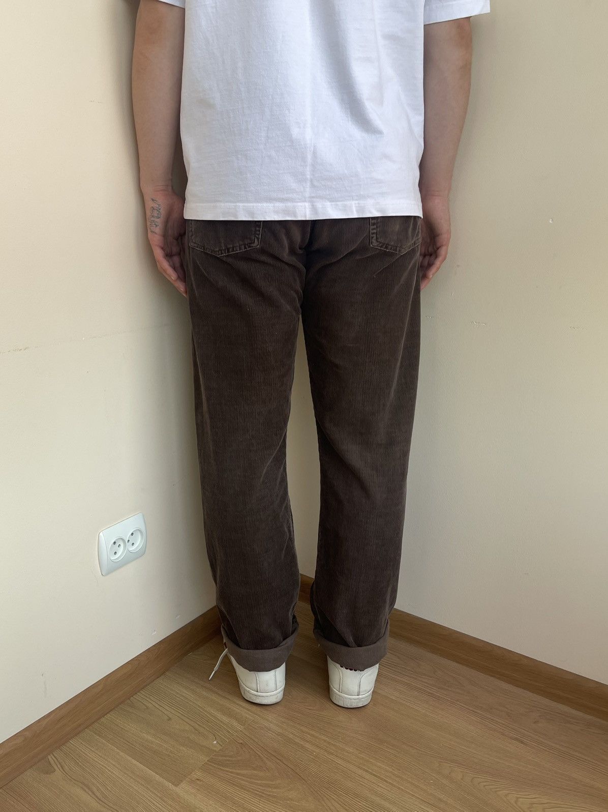 Levi's 551 White Tab Straight Fit Corduroy 5 Pocket Jeans Pants 90s Size US 31 - 5 Thumbnail