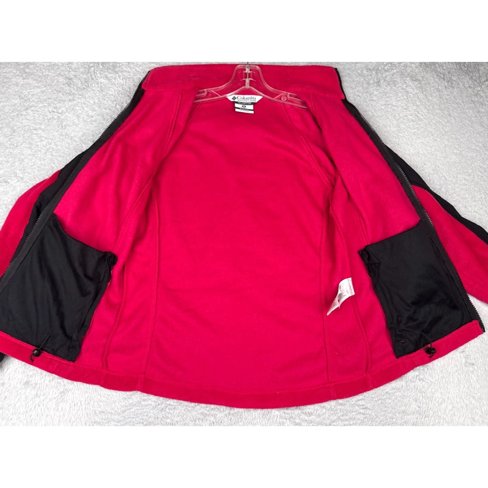 Pinko Columbia Jacket Womens Medium Pink Black Interchange Full Zip Polyester Fleece Size M / US 6-8 / IT 42-44 - 2 Thumbnail
