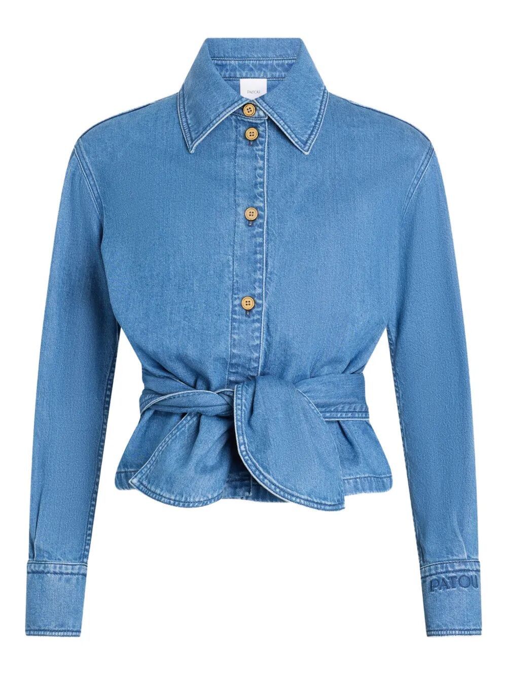 Patou LONG SLEEVES KNOT SHIRT Size M / US 6-8 / IT 42-44 - 1 Thumbnail