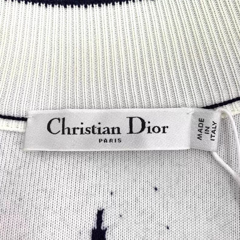 Dior Dior Dark blue pirate sailboat inlaid flower round neck zi Size XS / US 0-2 / IT 36-38 - 5 Thumbnail