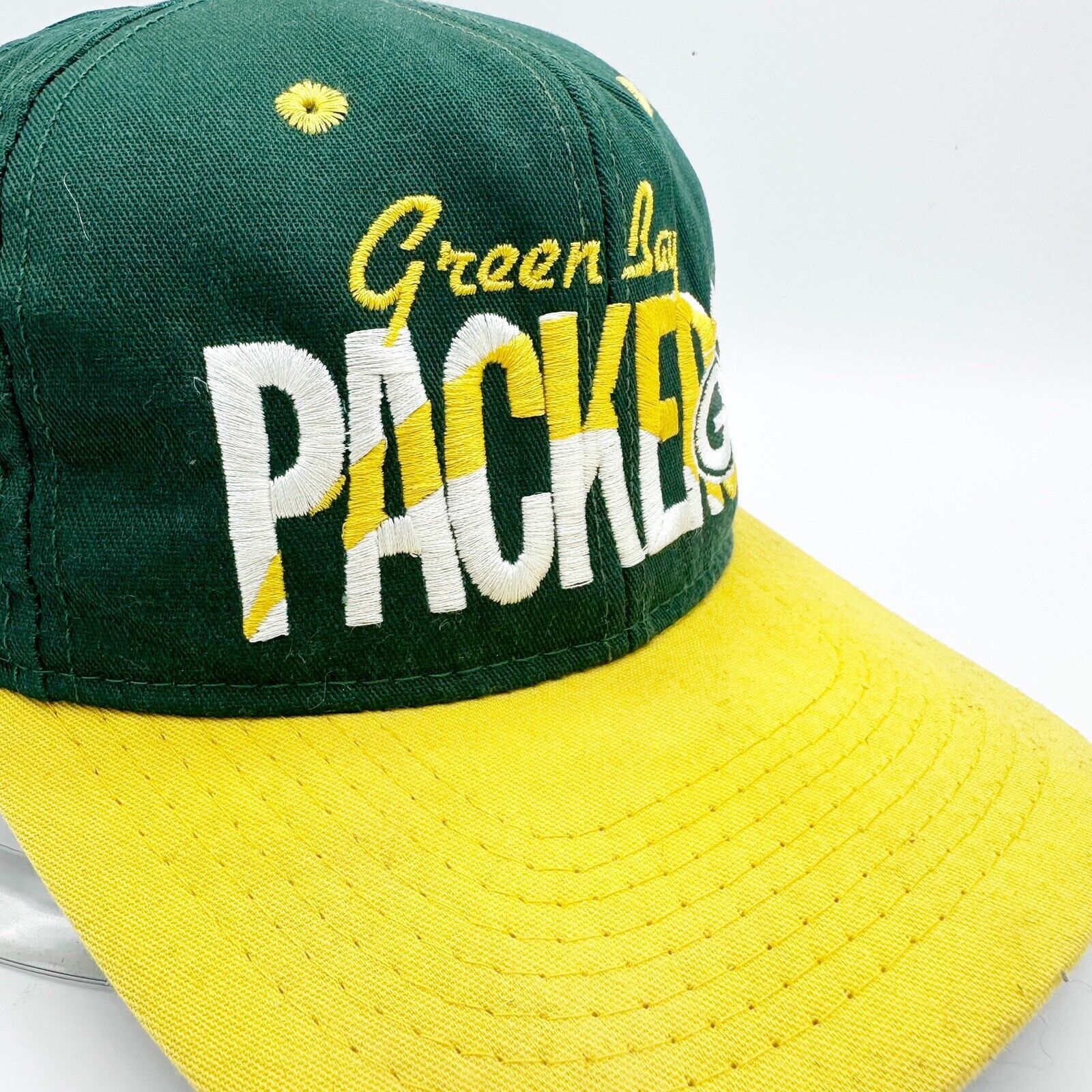 NFL × Vintage Vintage Green Bay Packers Hat Snapback OSFA #1 Apparel NFL Size ONE SIZE - 3 Thumbnail