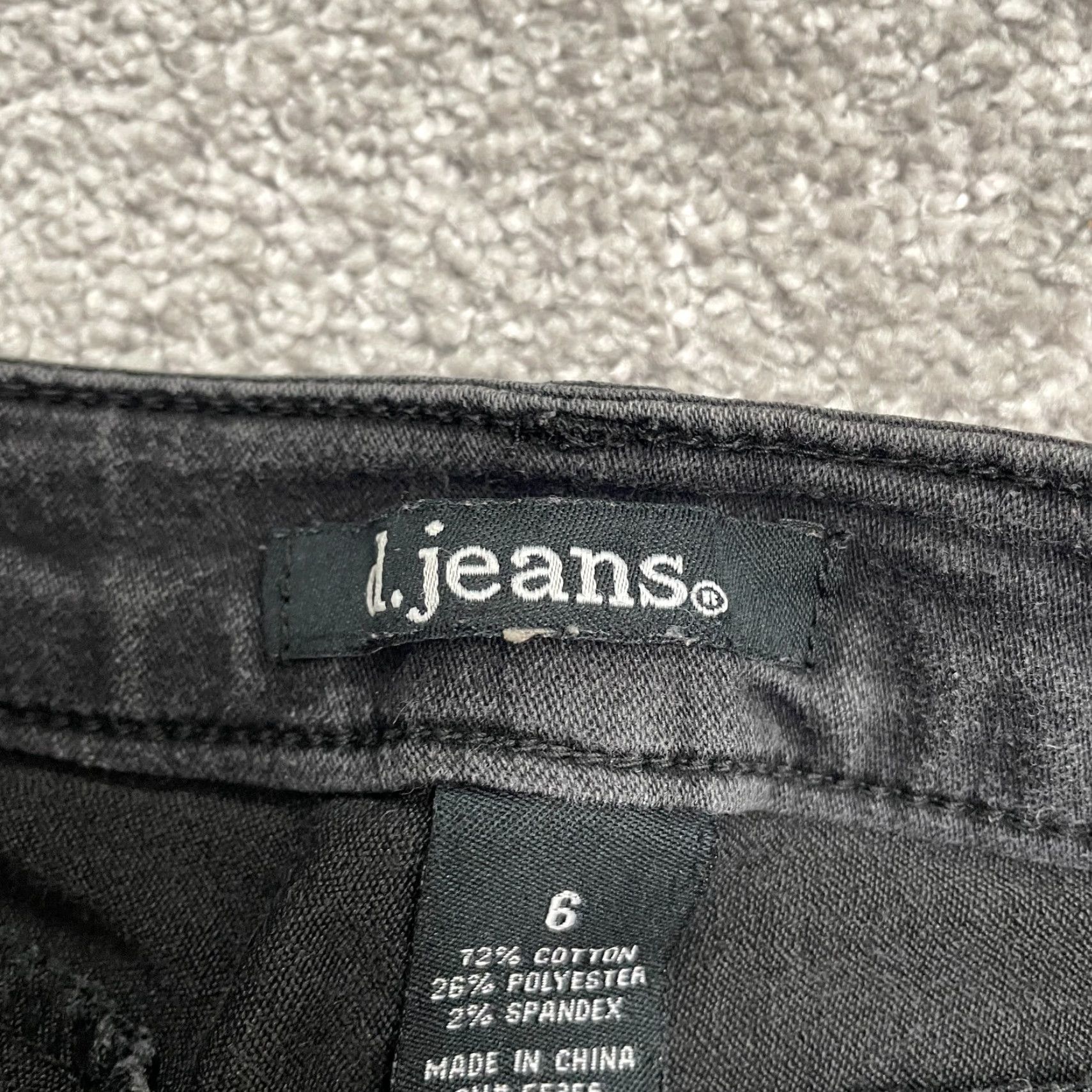 Denime D. Jeans Jeans Skinny Denim Black 6 Womens Mid Rise 27.5 Inseam 28x27.5 Pocket 5-Pocket Design Stretch Denim Size 28" / US 6 / IT 42 - 6 Thumbnail