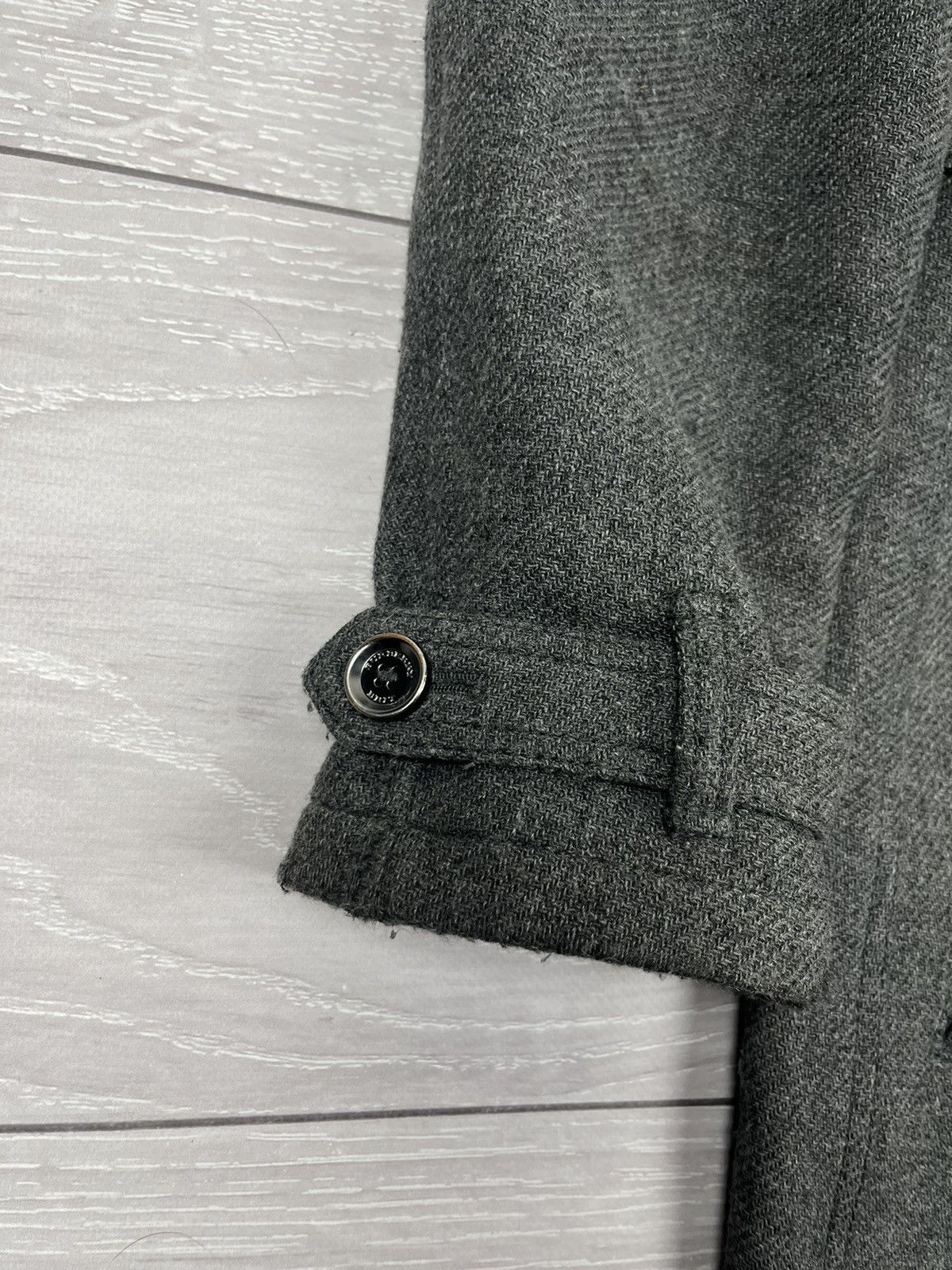 Burberry Burberry Brit Luxury Grey Wool Belted Coat Jacket Size XL / US 12-14 / IT 48-50 - 9 Thumbnail