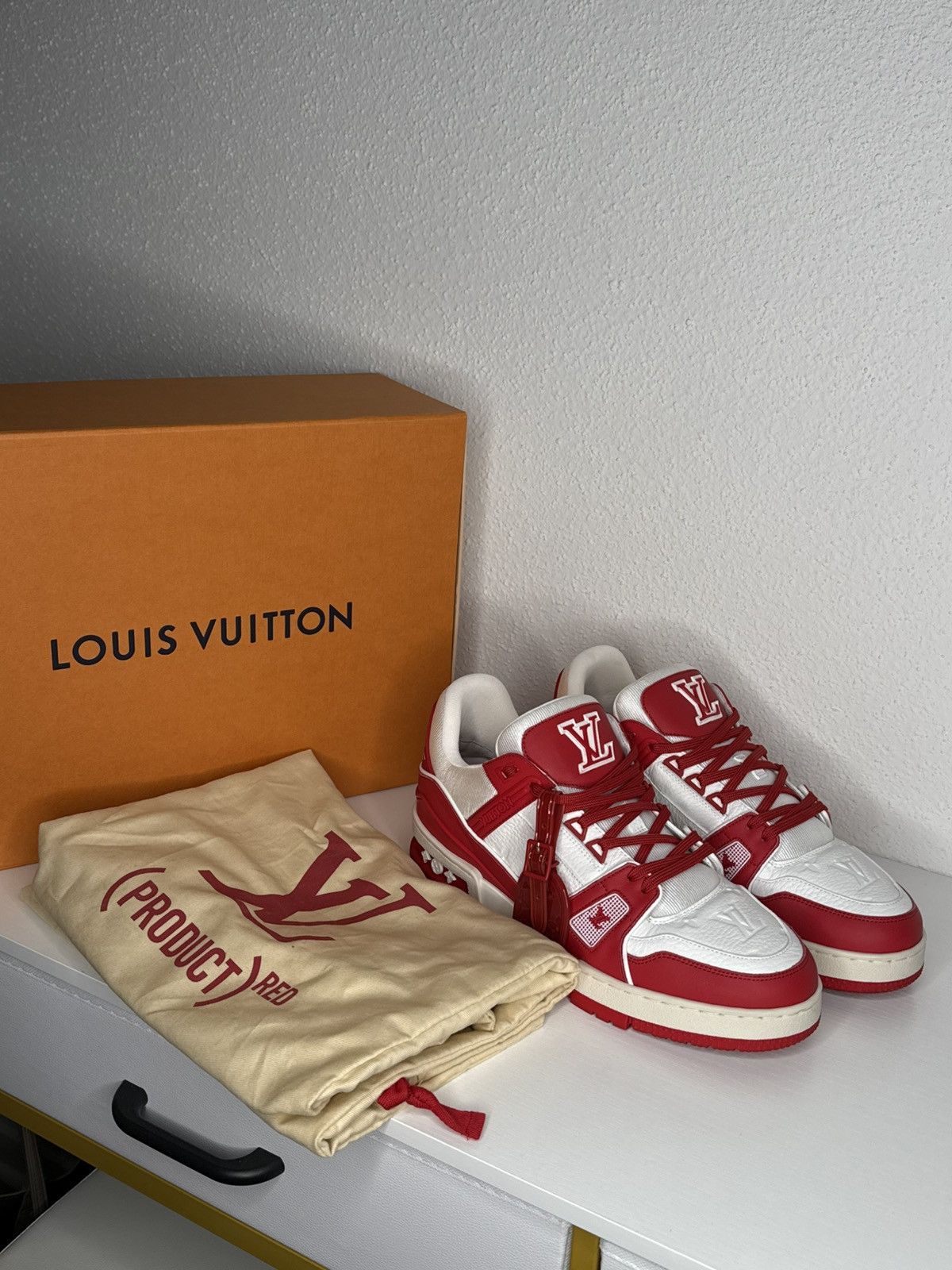 Louis Vuitton Louis Vuitton LV Trainer Product Red Size US 9.5 / EU 42-43 - 1 Thumbnail