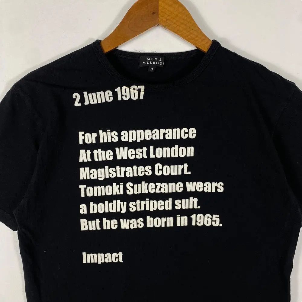 Melrose MELROSE Verse About Tomoki Sukezane Graphic Tee Shirt Size US XS / EU 42 / 0 - 2 Thumbnail