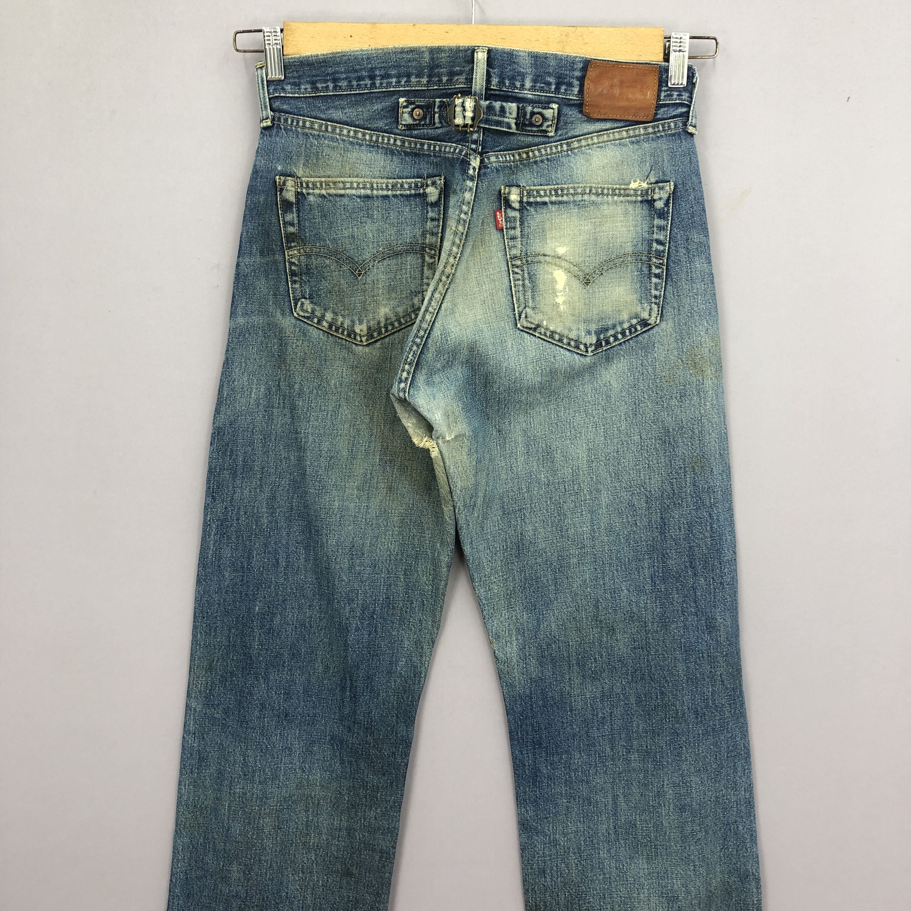 Levi's Vintage Levis 702 Selvedge Jeans Levi's Ripped Faded Denim Size US 30 / EU 46 - 4 Thumbnail