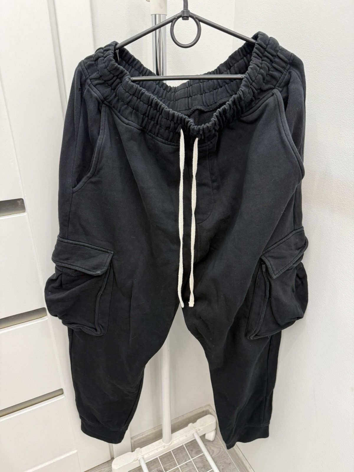 Allsaints Allsaints Rick Owens Style Drop Crotch Cargo Sweatpants Size US 34 / EU 50 - 1 Thumbnail