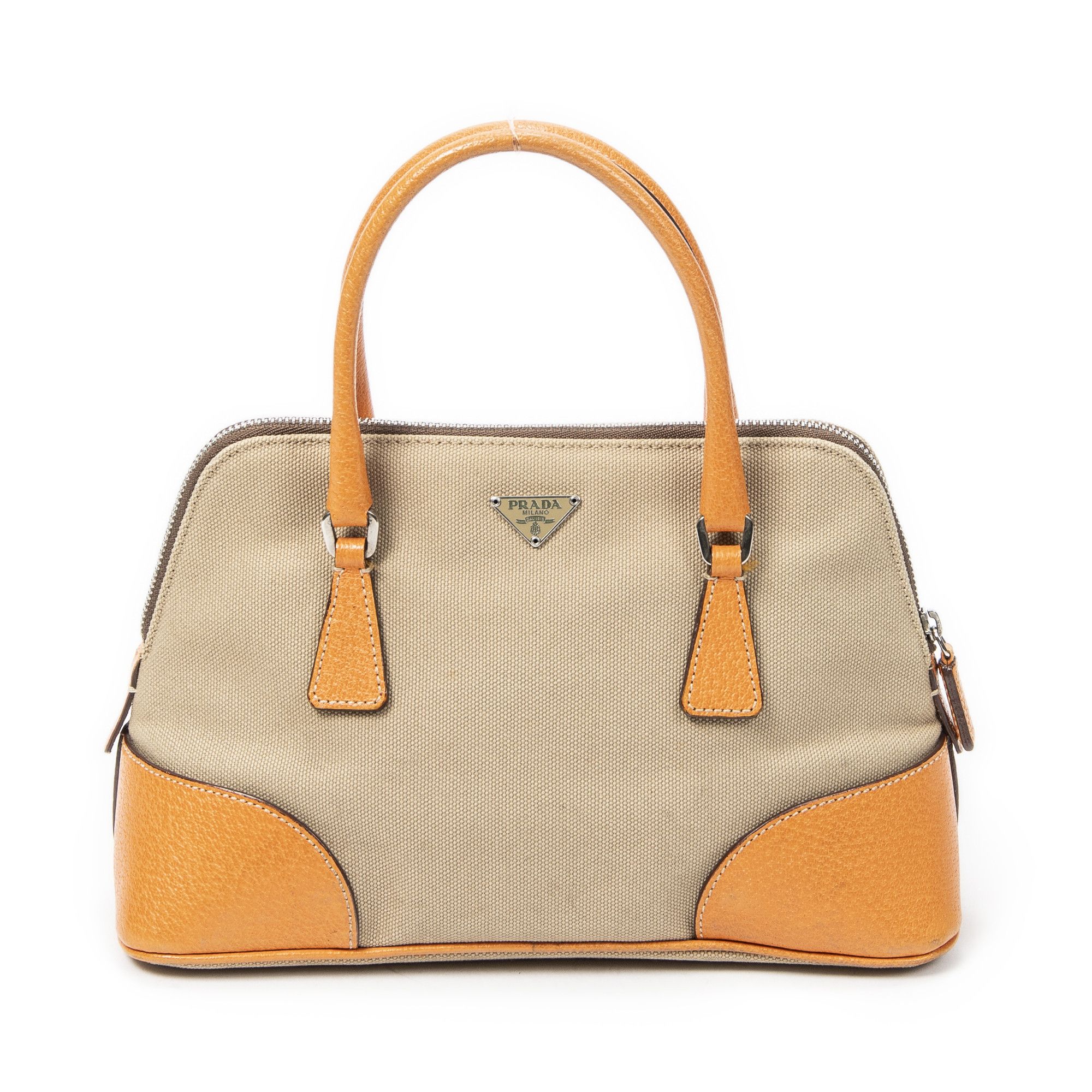 Prada Small Cinghiale Canapa Dome Tote Size ONE SIZE - 1 Thumbnail