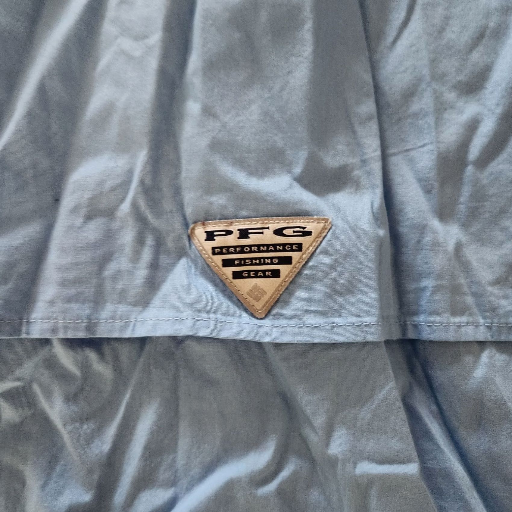 Vintage Columbia Shirt Mens Large PFG Omni-Shade Blue Performance Fishing Vented Pockets Size US L / EU 52-54 / 3 - 5 Thumbnail