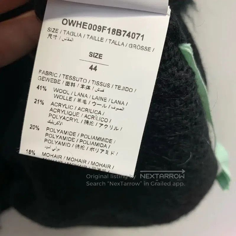 Off-White Off-White Black Wool Sweater for Women . Size L / US 10 / IT 46 - 4 Thumbnail