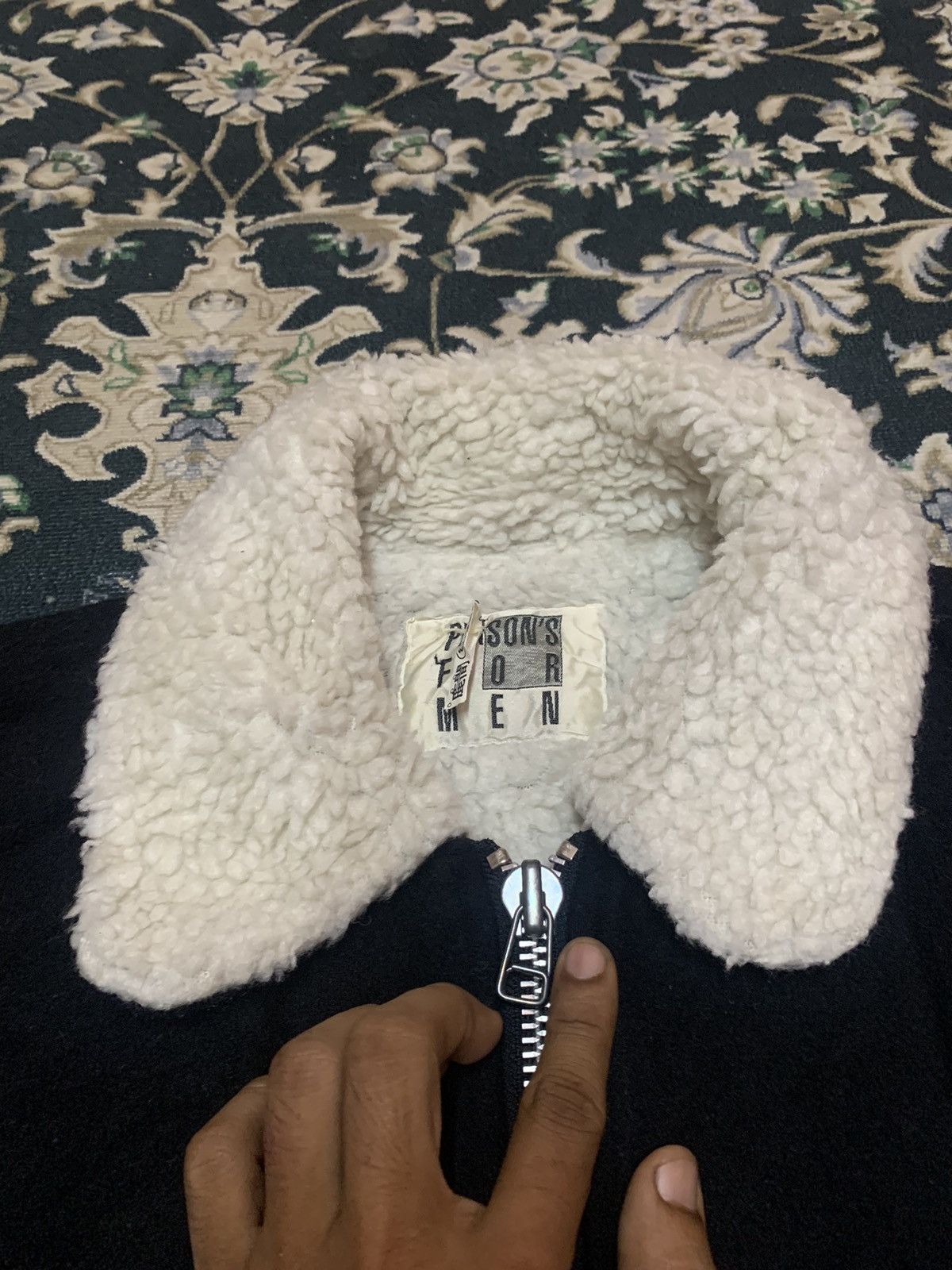 PERSON'S 90s PERSONS FOR MEN WOOL SHERPA EMBROIDERED JACKET Size US M / EU 48-50 / 2 - 5 Thumbnail