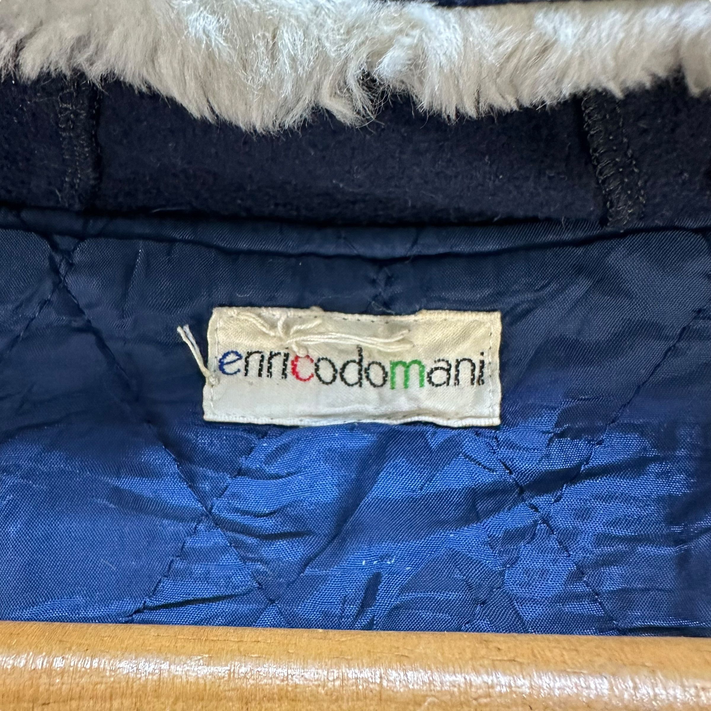 Vintage ENRICODOMANI Native Design Hooded Fleece Jacket #A79-1907 Size M / US 6-8 / IT 42-44 - 7 Thumbnail