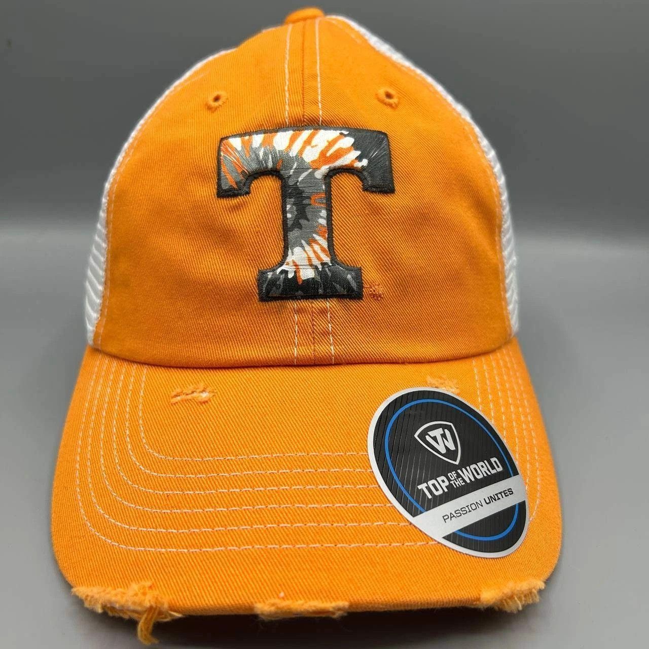 Top Of The World Tennessee Volunteers Trucker Hat Men Snap Back Distressed Size ONE SIZE - 1 Thumbnail