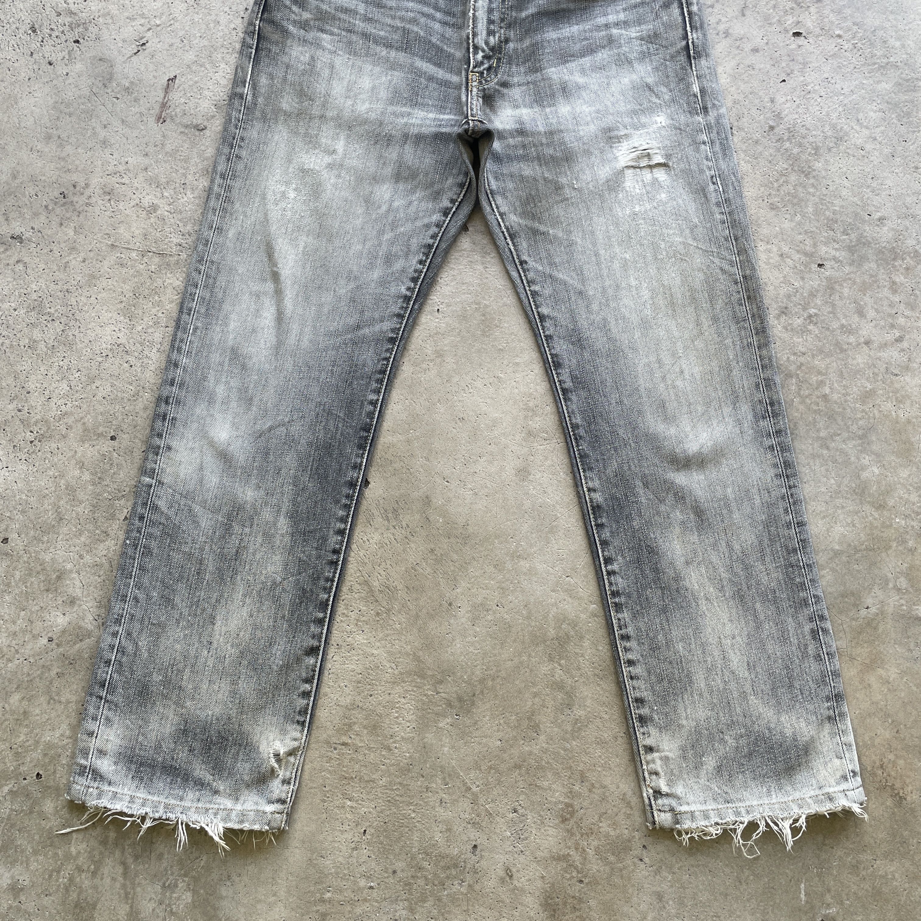 Japanese Brand × Jean × Vintage VINTAGE JAPANESE DISTRESSED BLACK FADED JEANS PANTS W31 Size US 31 - 4 Thumbnail
