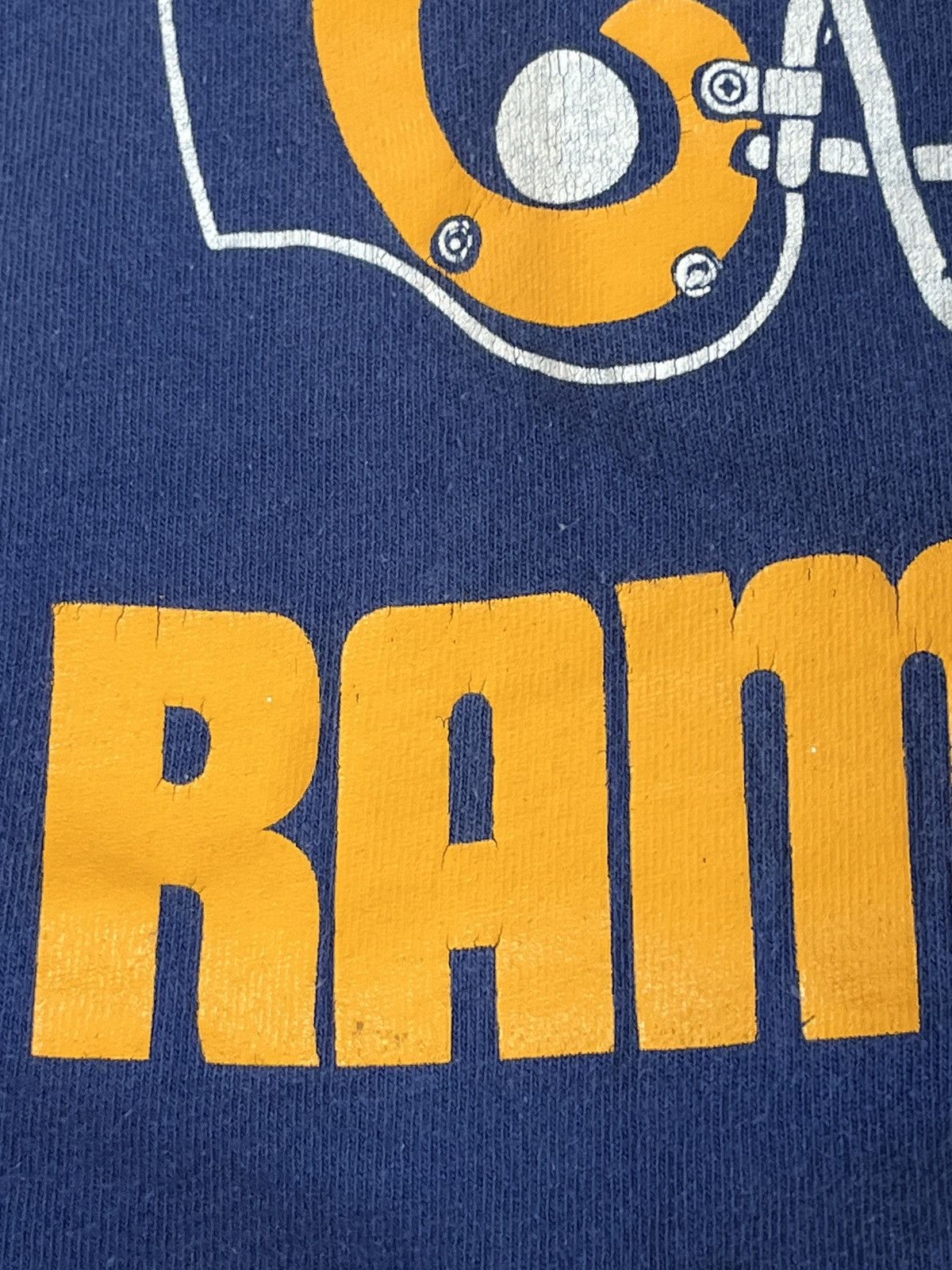 Champion × NFL × Vintage 80's Vintage Los Angeles RAMS Champion Made in USA T-shirt Size US L / EU 52-54 / 3 - 8 Thumbnail