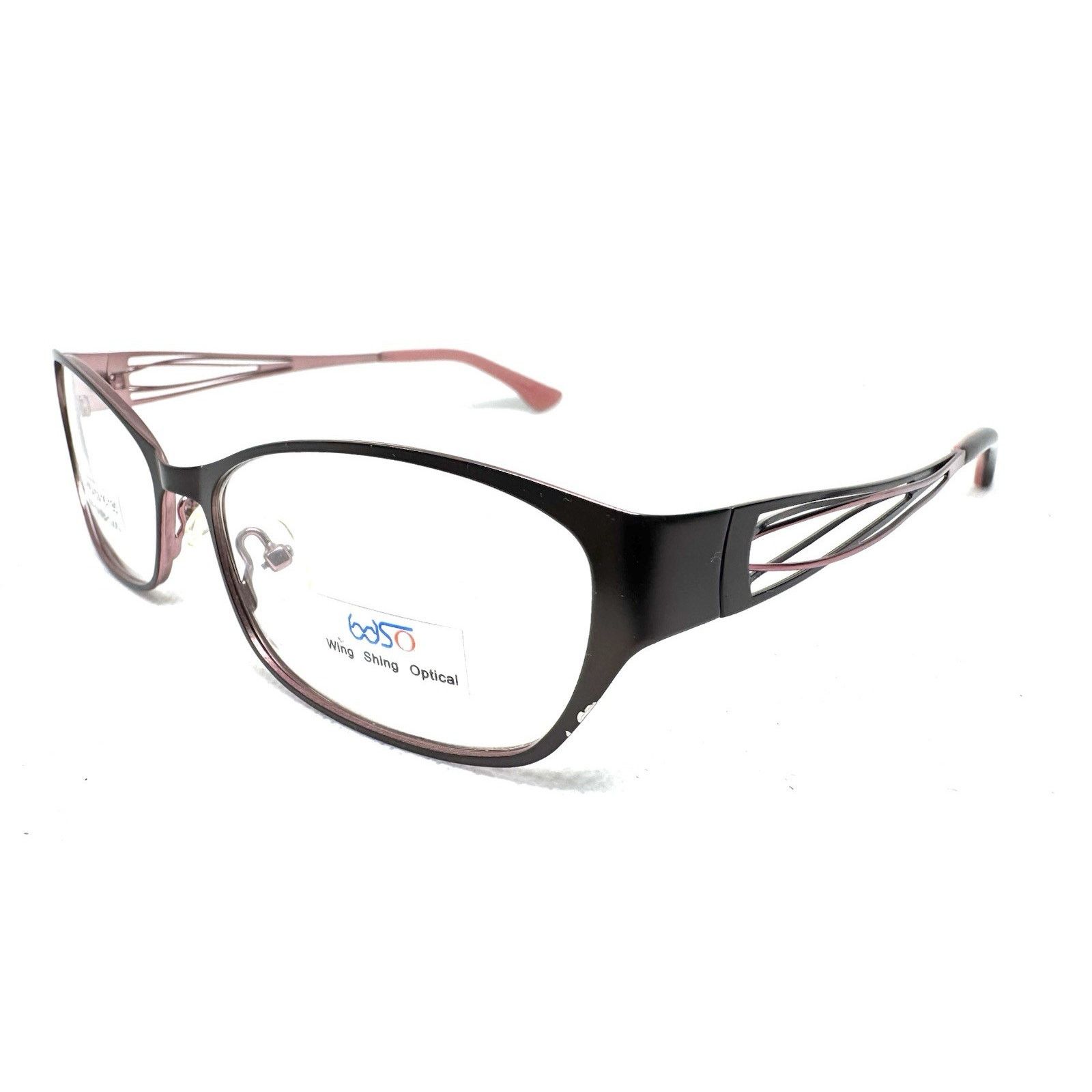& Other Stories WING SHING OPTICAL PINK BROWN ST-5064 FRAME EYEGLASSES 53-16 Size ONE SIZE - 2 Thumbnail