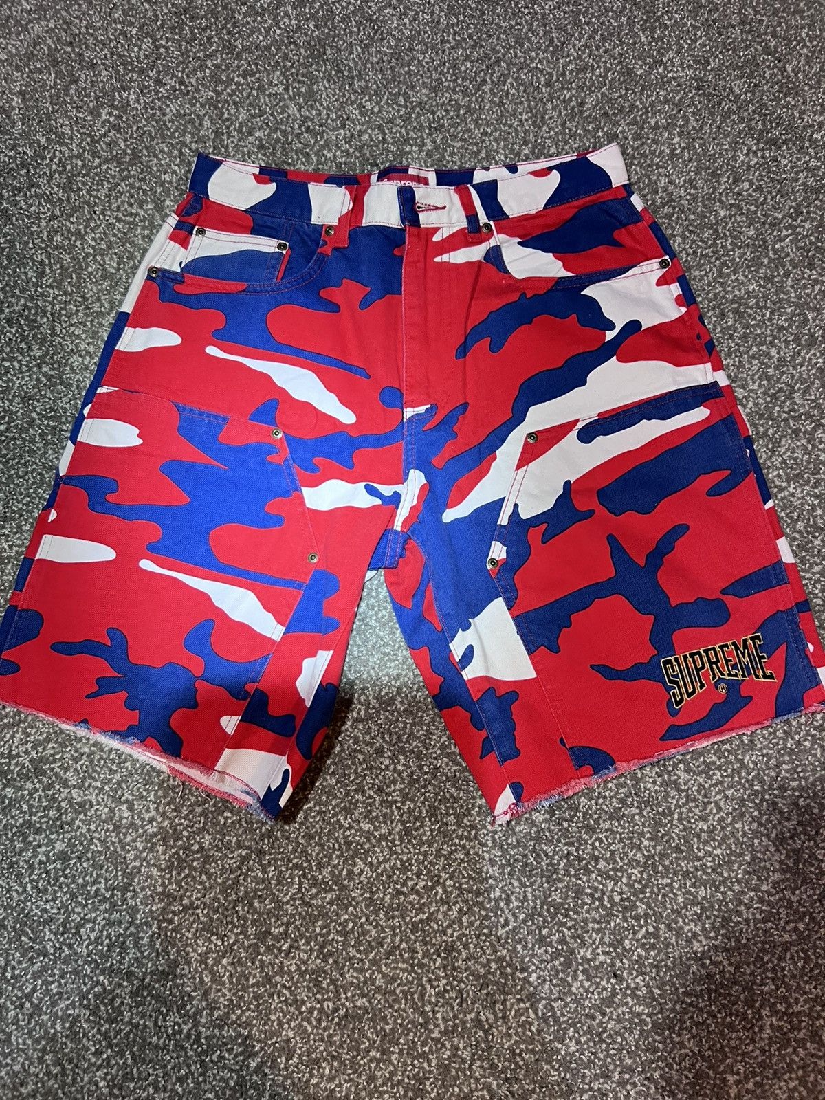 Supreme Supreme cutoff double knee denim painter short Size US 32 / EU 48 - 1 Thumbnail