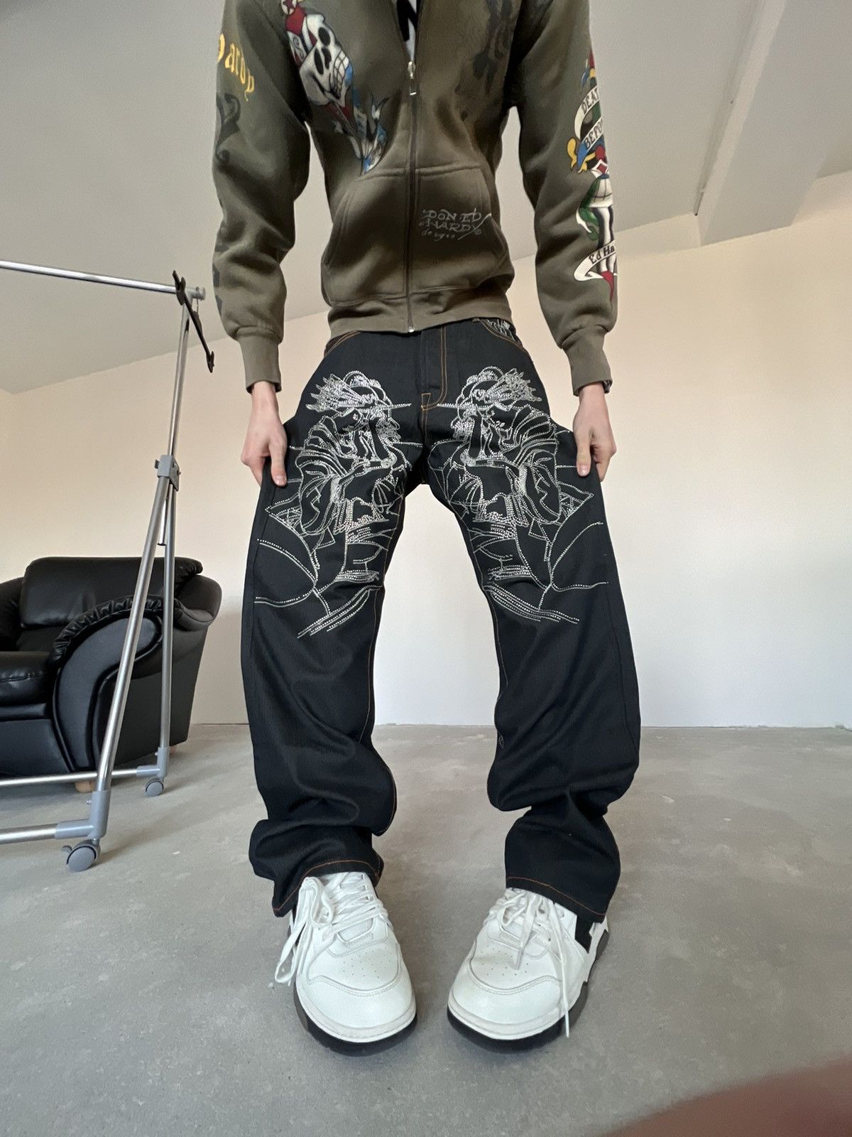 Christian Audigier New Christian Audigier Jeans Baggy Skate Fit Size US 36 / EU 52 - 10 Thumbnail