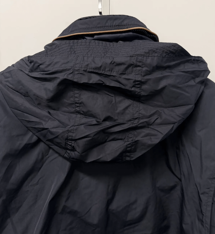 Vintage Polo Ralph Lauren Navy Stow Hood Windbreaker - Sz. L