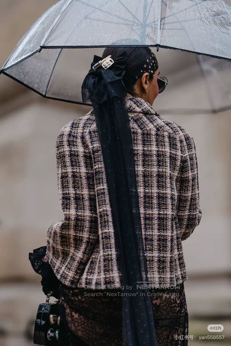 Chanel Chanel Tweed plaid coat Size S / US 4 / IT 40 - 8 Thumbnail
