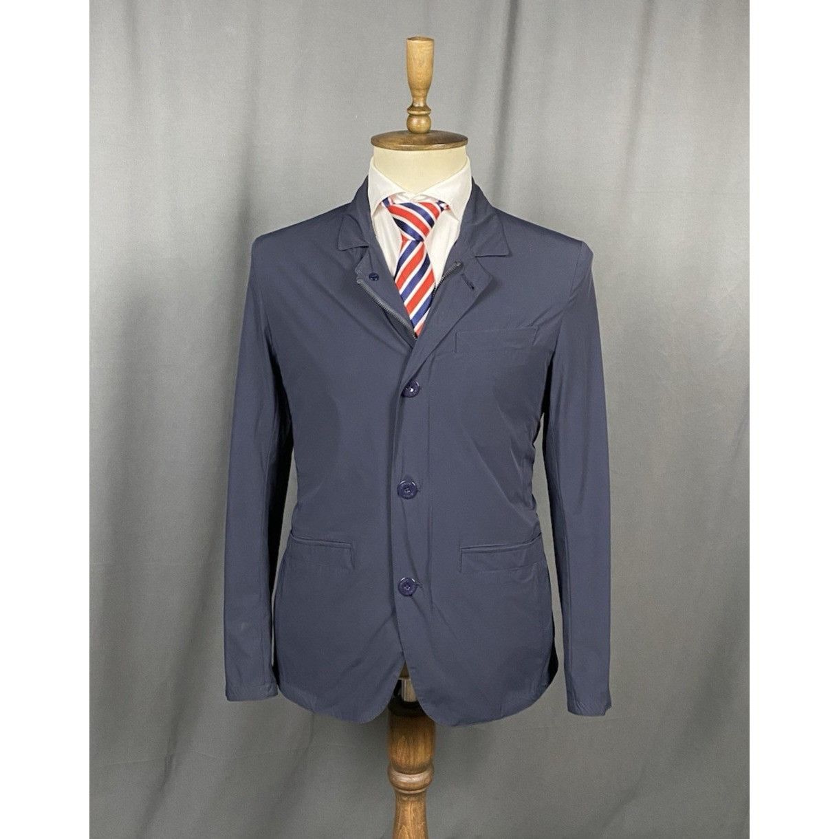 Gimo's MINT! Gimo's Men's Navy Blue Multipocket Utility Sportcoat J Size US L / EU 52-54 / 3 - 1 Thumbnail