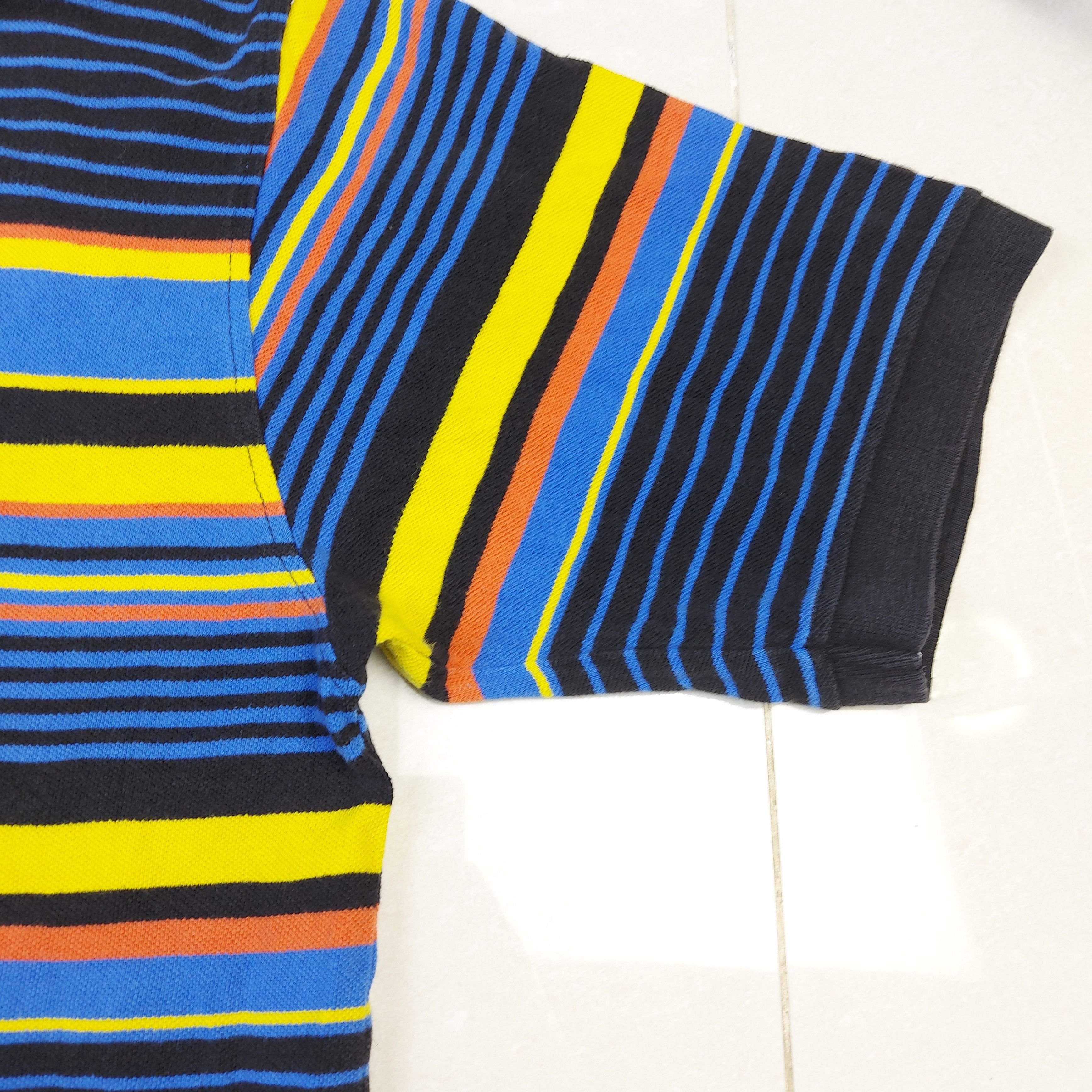 Mecca Vintage Y2K MECCA USA Striped Casual Knit Polo Shirt Size US L / EU 52-54 / 3 - 6 Thumbnail